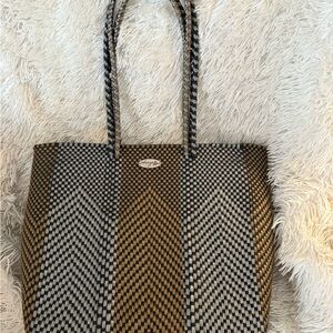 Simply Noelle Black and Brown Patterned Tote